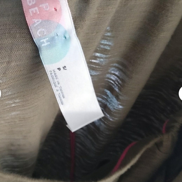 FREE PEOPLE Beach Olive Mixed media Maxi dress S - Picture 3 of 4